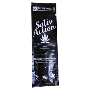 laSaponaria Pánský sprchový gel a šampon s konopím 2v1 BIO - vzorek (8 ml)