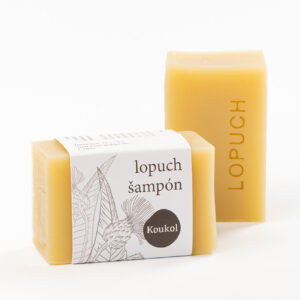 Mýdlárna Koukol Tuhý šampon proti lupům - Lopuch (70 g) - pomáhá s léčbou seborey