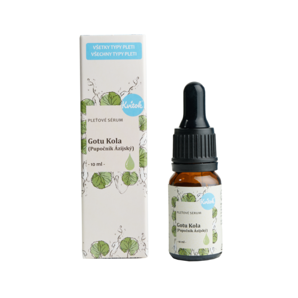 Kvitok Pleťové sérum - Gotu kola (10 ml) - pro zralou a poškozenou pleť