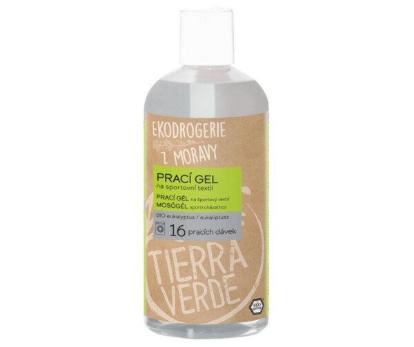 Tierra Verde Prací gel na funkční a sportovní textil s BIO eukalyptem - 500 ml