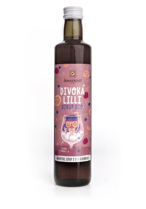 Sonnentor Sirup BIO - Divoká Lilli (500 ml) - osvěžující chuť bez přidaného cukru