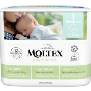 Moltex Ekoplenky Pure & Nature - pro novorozence (2-5 kg) (22 ks)