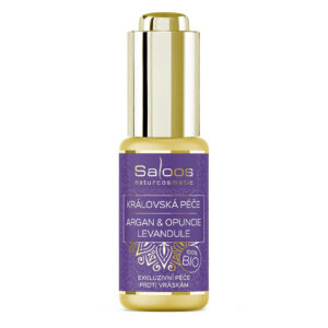 Saloos Pleťový olej Královská péče Argan & Opuncie BIO – Levandule (20 ml) - maximální anti-age péče s levandulí