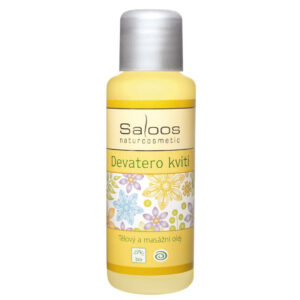 Saloos Tělový a masážní olej Devatero kvítí BIO (50 ml) - na namožené a ztuhlé svaly