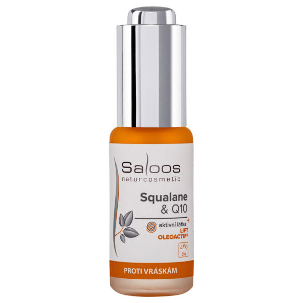Saloos Pleťový olej Squalane & Q10 BIO (20 ml) - účinná péče proti stárnutí pleti