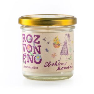 Rozvoněno Vonná svíčka - Sbohem komáři (130 ml) - s bio levandulí a citronelou