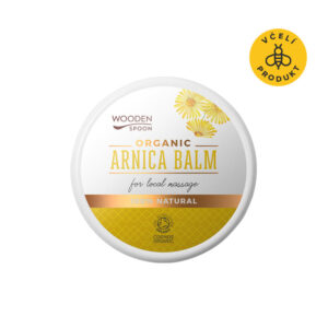 Wooden Spoon Přírodní masážní balzám s výtažky z arniky BIO - 15 ml - uvolňuje ztuhlé svaly, klouby a šlachy