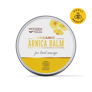 Wooden Spoon Přírodní masážní balzám s výtažky z arniky BIO - 60 ml - uvolňuje ztuhlé svaly, klouby a šlachy