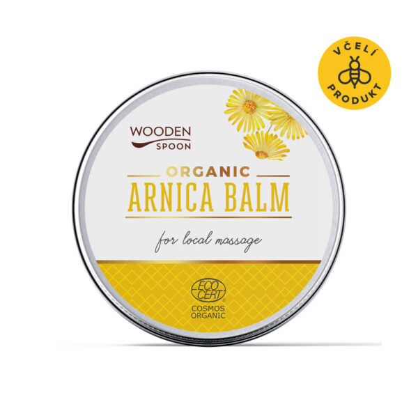 Wooden Spoon Přírodní masážní balzám s výtažky z arniky BIO - 60 ml - uvolňuje ztuhlé svaly, klouby a šlachy