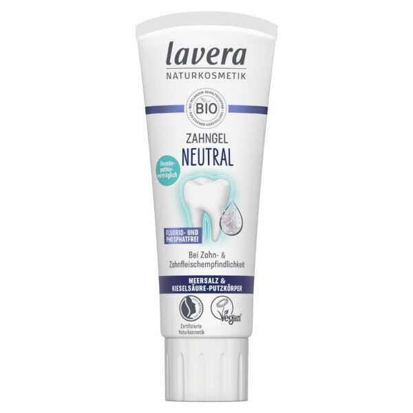 Lavera Zubní gel s mořskou solí bez fluoridu Neutral (75 ml) - vhodný pro homeopatickou léčbu