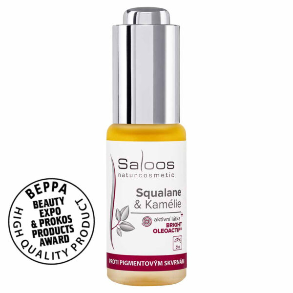 Saloos Pleťový olej Squalane & Kamélie BIO (20 ml) - redukce pigmentových skvrn