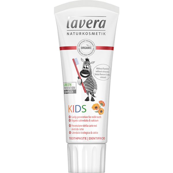 Lavera Dětská zubní pasta s měsíčkem BIO (75 ml) - s ovocnou chutí, bez fluoridu