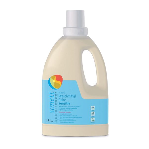 Sonett Tekutý prací gel na barevné prádlo Sensitive - 1.5 l