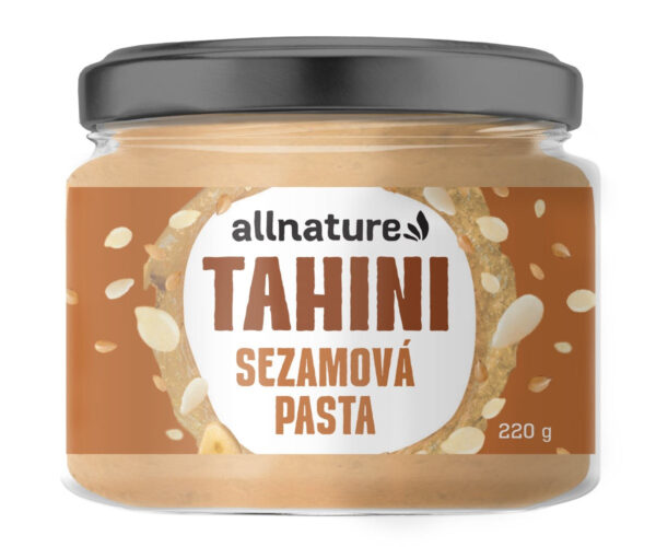 Allnature Tahini - sezamová pasta (220 g) - k přípravě hummusu i omáček