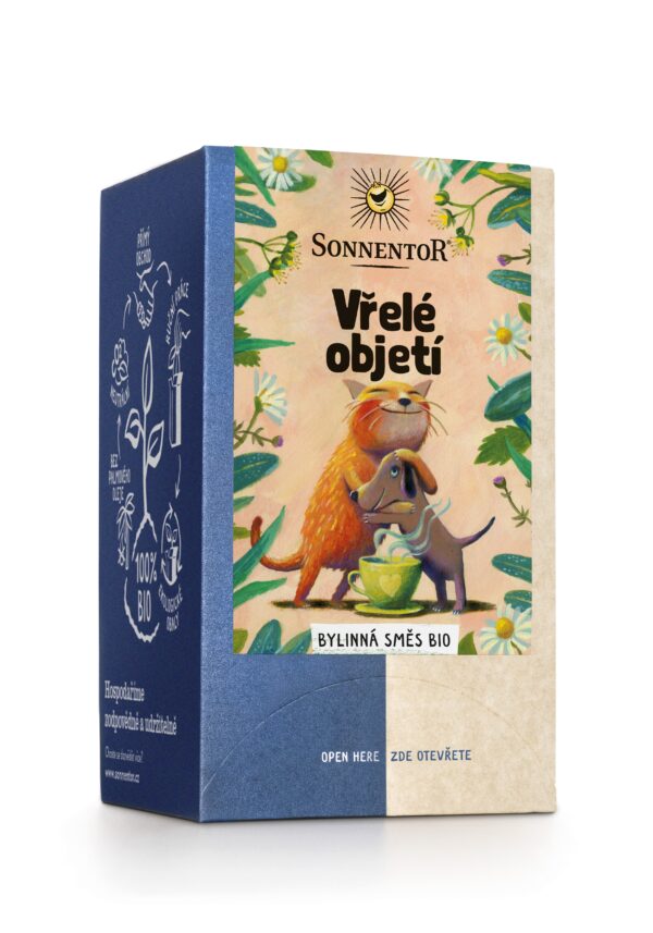 Sonnentor Bylinná směs BIO - Vřelé objetí - nálevové sáčky (18 x 1,5 g) - milý dárek ze srdce