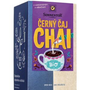 Sonnentor Chai černý čaj s kořením BIO - nálevové sáčky (18 x 1,8 g) - s kofeinem