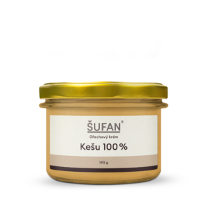 Šufan Kešu máslo 100% - 190 g - z pražených ořechů