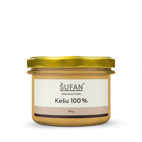 Šufan Kešu máslo 100% - 190 g - z pražených ořechů