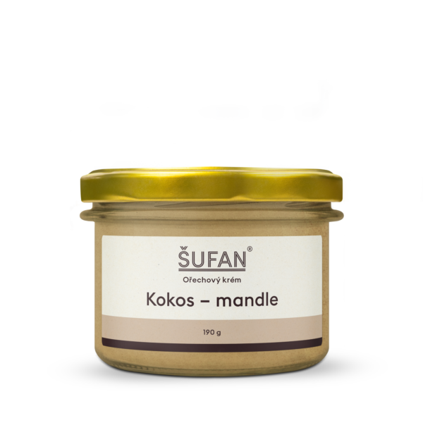 Šufan Kokosovo-mandlové máslo - 190g - z lahodných mandlí ze španělska