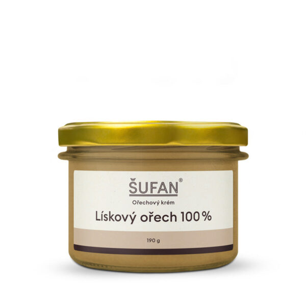 Šufan Lískooříškové máslo 100% - 190 g - z pražených ořechů