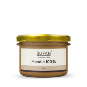Šufan Mandlové máslo 100% - 190 g - z lahodných mandlí ze španělska