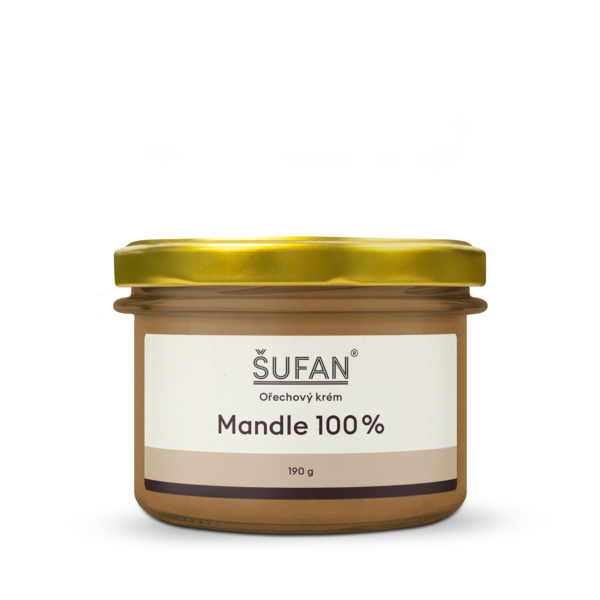 Šufan Mandlové máslo 100% - 190 g - z lahodných mandlí ze španělska