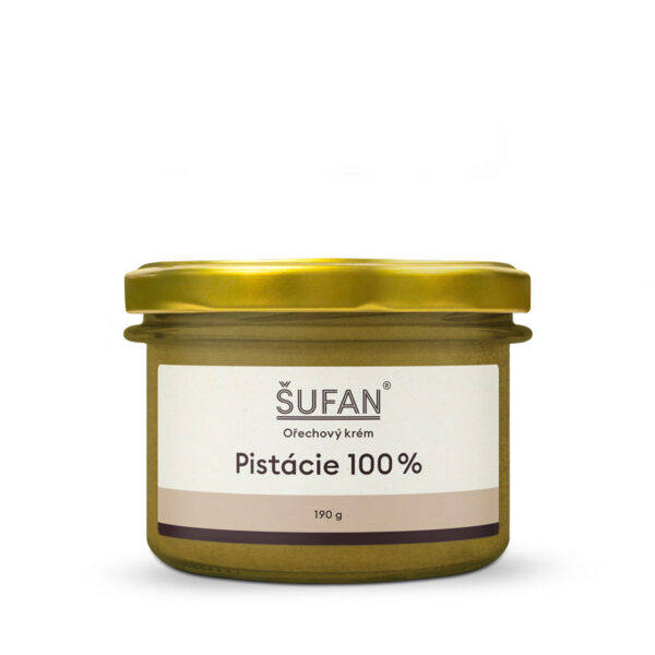 Šufan Pistáciové máslo 100% - 190 g - prvotřídní kvalita bez cukru