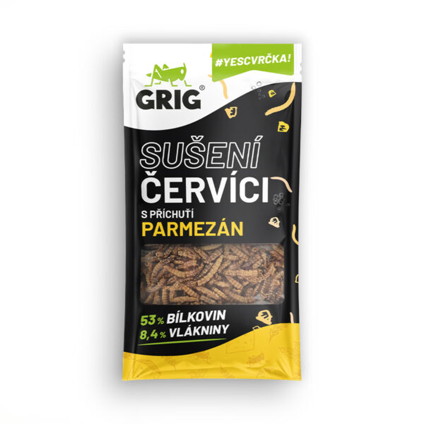 Grig Sušení červíci Parmezán 13 g