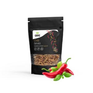 Grig sušení červíci 20 g Příchuť: Chilli