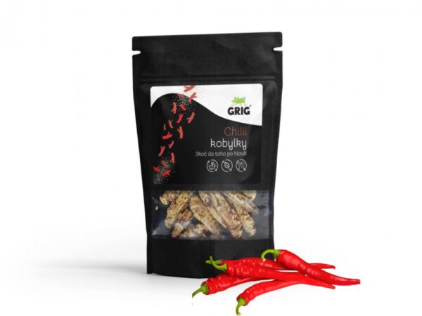Grig Sušené kobylky 8 g Příchuť: Chilli