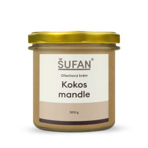 Šufan Kokosovo-mandlové máslo - 330 g - z lahodných mandlí ze španělska
