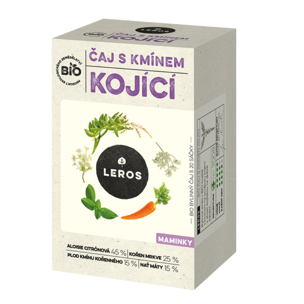 LEROS Čaj s kmínem kojící BIO - nálev. sáčky (20 x 1,8 g) - pro podporu kojení a dobrého trávení