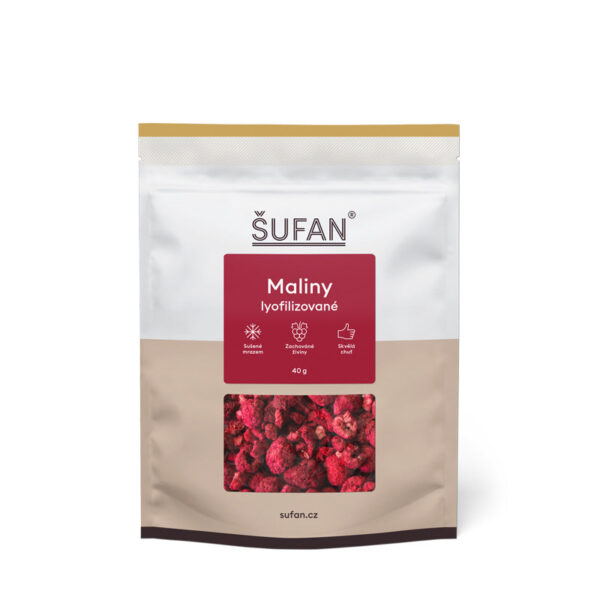 Šufan Maliny sušené mrazem (40 g) - bez cukru a konzervantů