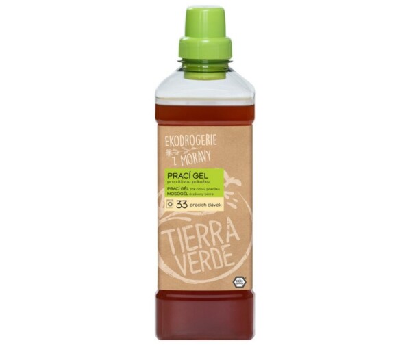 Tierra Verde Prací gel pro citlivou pokožku - 1 l - ideální pro ekzematiky, alergiky a děti
