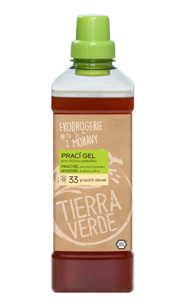 Tierra Verde Prací gel pro citlivou pokožku - 1 l - ideální pro ekzematiky, alergiky a děti - Image 2