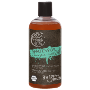 Tierra Verde Pánský sprchový gel na tělo, obličej a vlasy 3v1 - Energie máty - 500 ml - nahradí až tři produkty