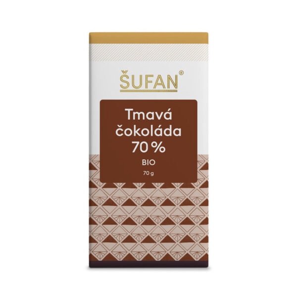 Šufan Tmavá čokoláda 70% BIO (70 g) - Peru - vyrobena metodou bean-to-bar