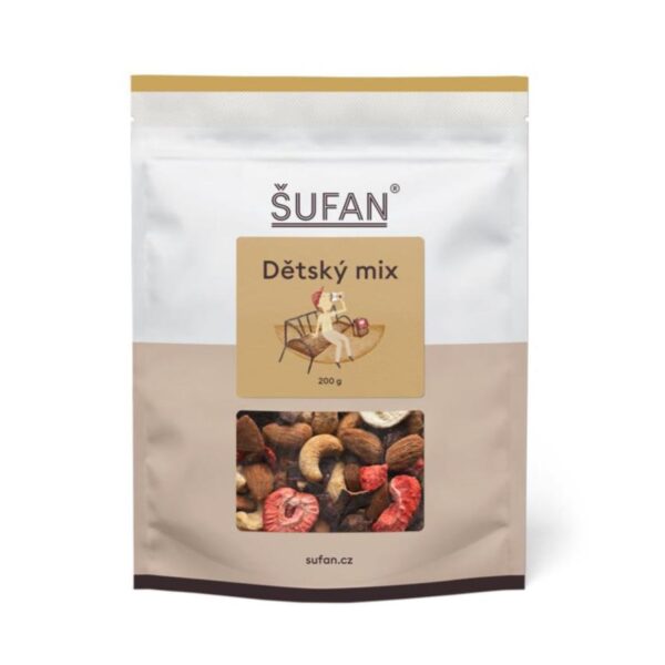 Šufan Dětský mix ořechů a sušeného ovoce (200 g) - křupavá svačinka