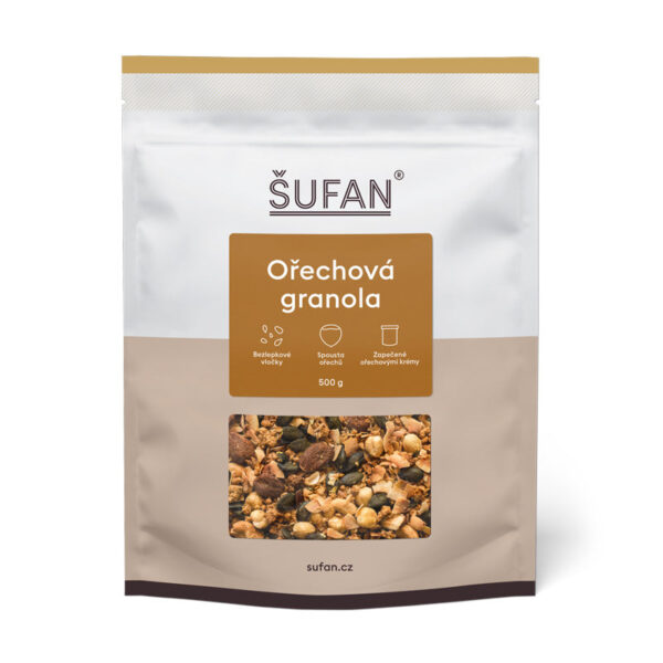 Šufan Granola ořechová (sáček 500 g) - bez lepku