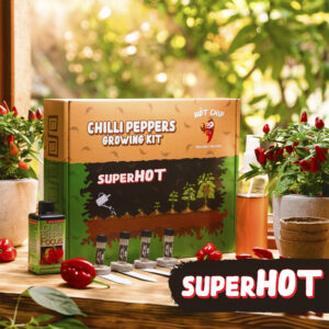 Dárková sada na pěstování chilli papriček - Super Hot