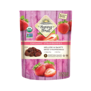 Sunny Fruit Jahody sušené na slunci BIO - 100 g (5 x 20 g) - bez přidaného cukru