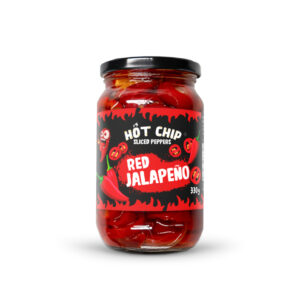 Červené Jalapeño papričky krájené v octovém nálevu – 330g