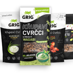 Grig Ochutnávkový balíček křupavích cvrčků - 4 balení