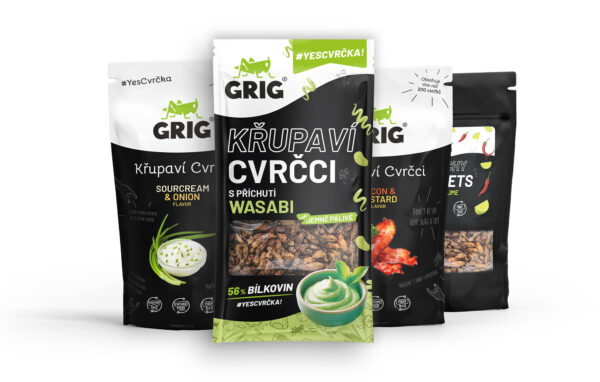 Grig Ochutnávkový balíček křupavích cvrčků - 4 balení