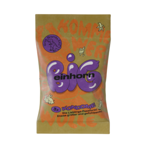 Einhorn Kondomy Big - 3 ks - veganské, bez parfemace