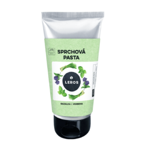 LEROS Sprchová pasta (130 ml) - Bazalka & verbena - našlehaná textura vhodná i na holení