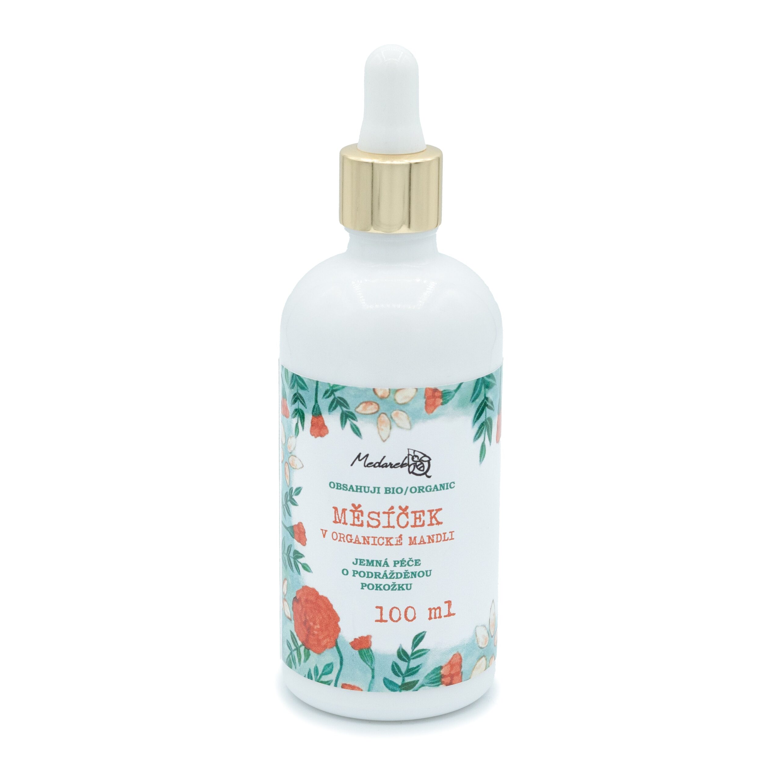 Medarek Měsíček v organické mandli (100 ml) - olej vhodný pro miminka od narození