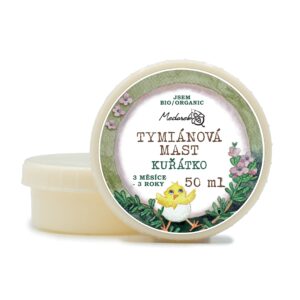 Medarek Tymiánová mast pro děti od 3 měsíců do 3 let - Kuřátko (50 ml) - podpora imunity při nachlazení