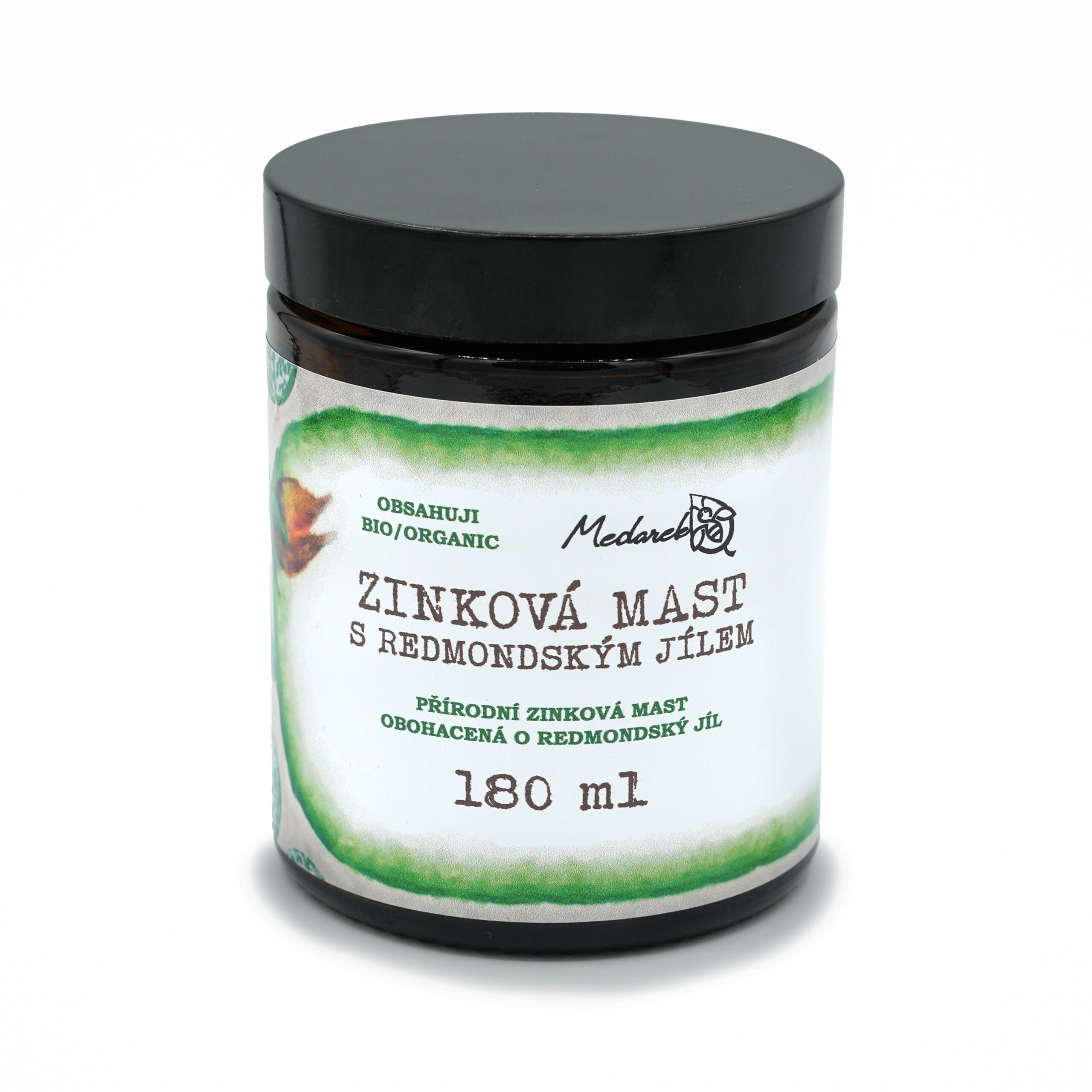 Medarek Zinková mast s redmondským jílem - 180 ml - vhodná od narození