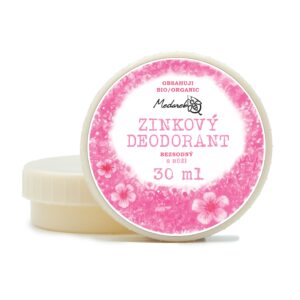 Medarek Krémový deodorant zinkový bez sody - Růže (30 ml) - vhodné i pro děti od 6ti let